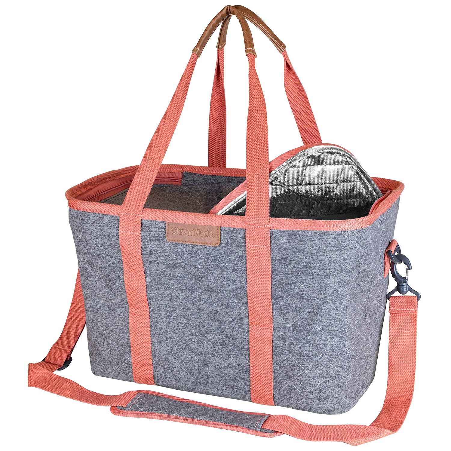 Heavy Duty Large Structured Tote Nautical CleverMade 30L SnapBasket