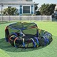 LUCKITTY Outdoor Rainbow Cat Enclosures Playground,Outside House for Indoor Cats Include Portable Tent, Circle Cat Playpen Tunnel Catio, for Cats, Kitty and Small Animals,Within Storage Bag