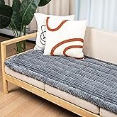 Flying Paws Washable Dog Couch Cover Protector, Non Slip Dog Bed Mat Machine Washable Large Blanket for Dogs, Pet Couches Covers for Sofa (Grey, 27.6 * 70.9 '')