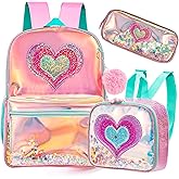 Meetbelify Backpack for Girls Backpacks for Elementary Preschool Students Kids School Cute Backpack with Lunch Box