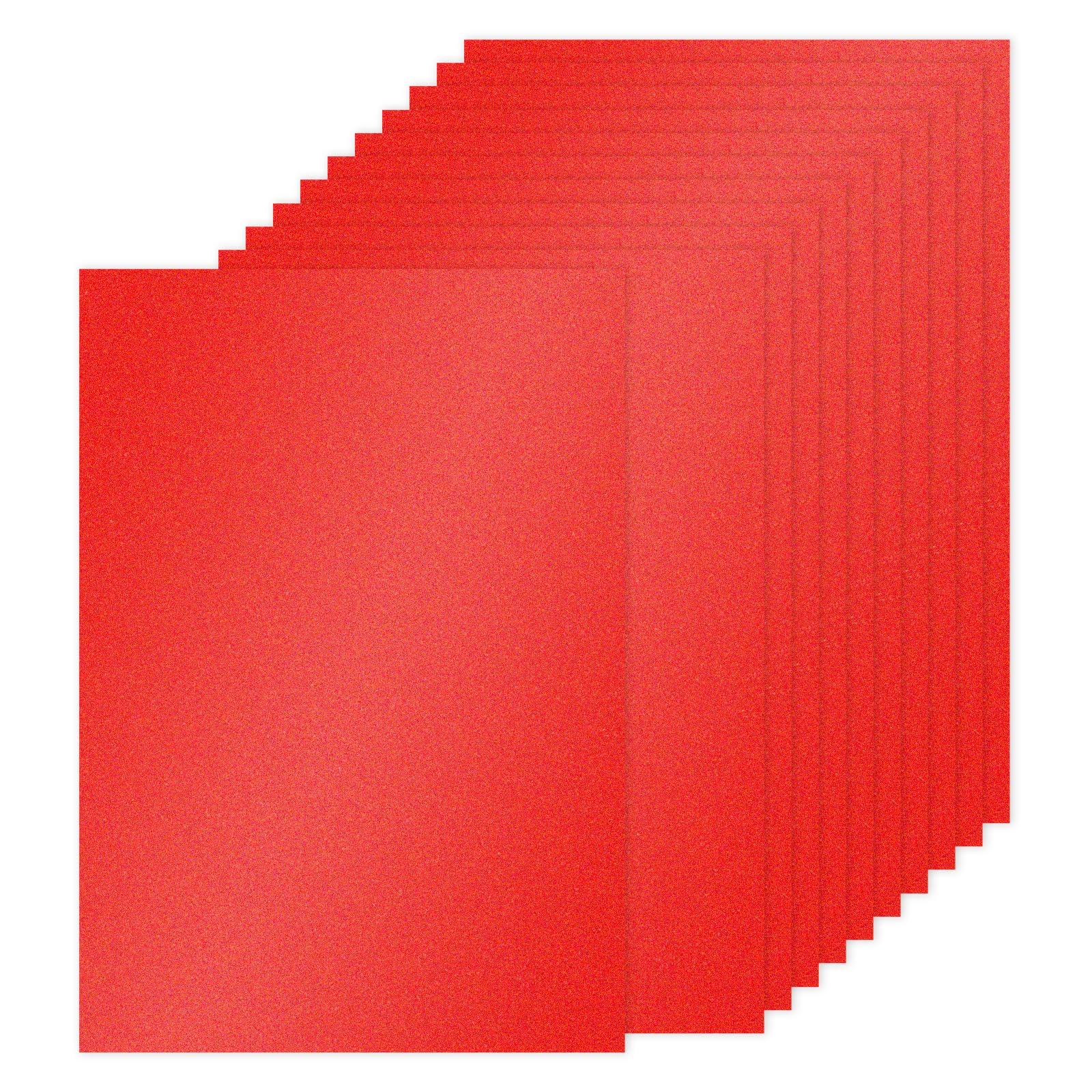 PATIKIL 20Sheets Red Glitter Cardstock Paper, A4(8.3x11.7 Inch) 250gsm Premium Sparkly Paper Craft Cardstock Paper for Scrapbook Card Making DIY Art Projects Wedding Party