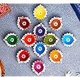Indotribe 12 Pcs 2 Inch Diyas for Pooja Clay Diya for Diwali Decorations for Home Return Gifts for Housewarming Indian Diyas for Decoration House Warming Decoration Indian Terracotta Diya for Pooja