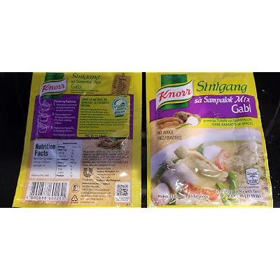 Buy Knorr Sinigang Na May Gabi Tamarind Soup Mix With Taro 44g 6 Pack Online In Kazakhstan B07xpcp3cc