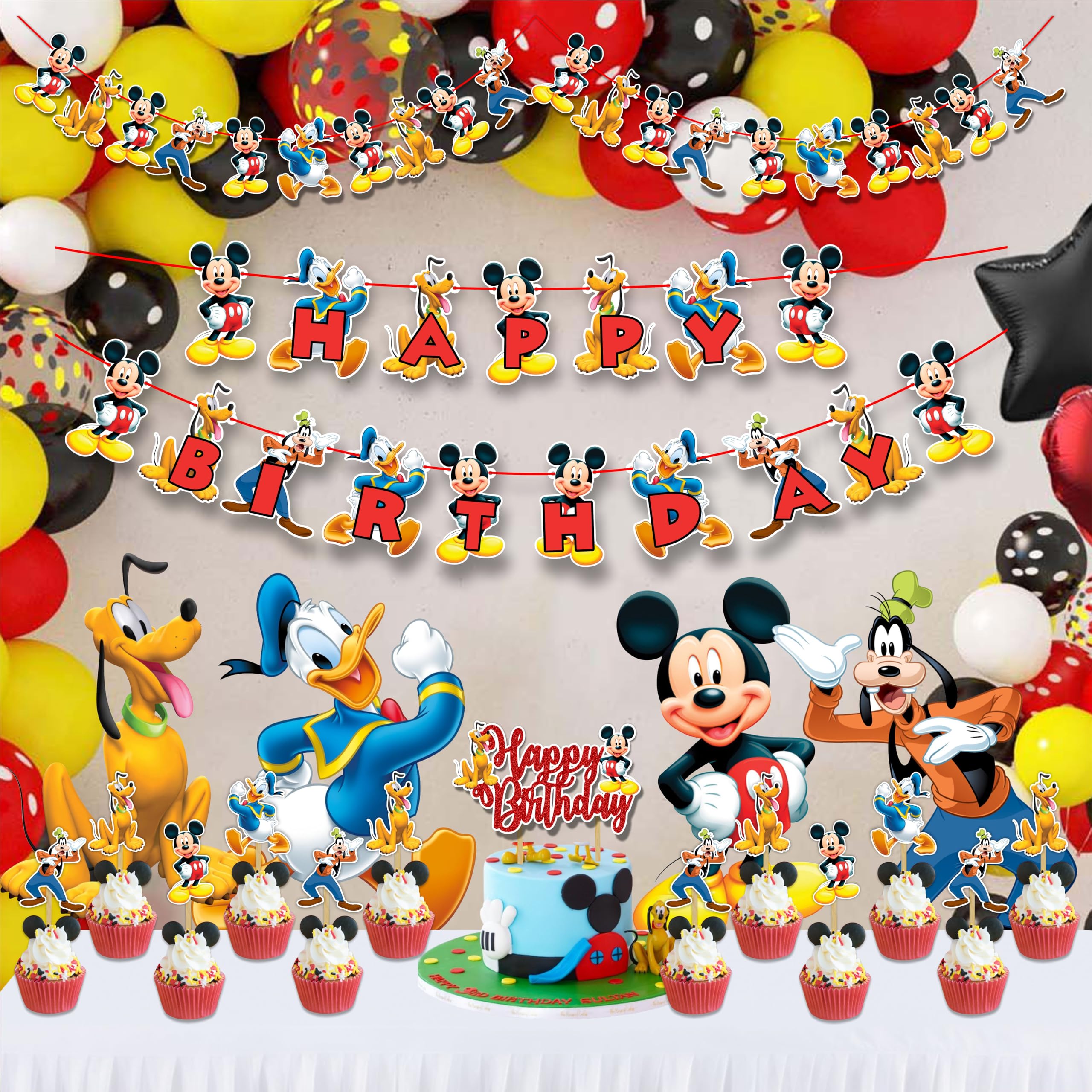 Seyal®Micky Mouse Theme Birthday Party Supplies