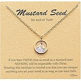 VZBarn Dainty Gold Plated Stainless Steel Faith Necklace for Women Tiny Move Mountains Charm Choker Christian Jewelry Gift