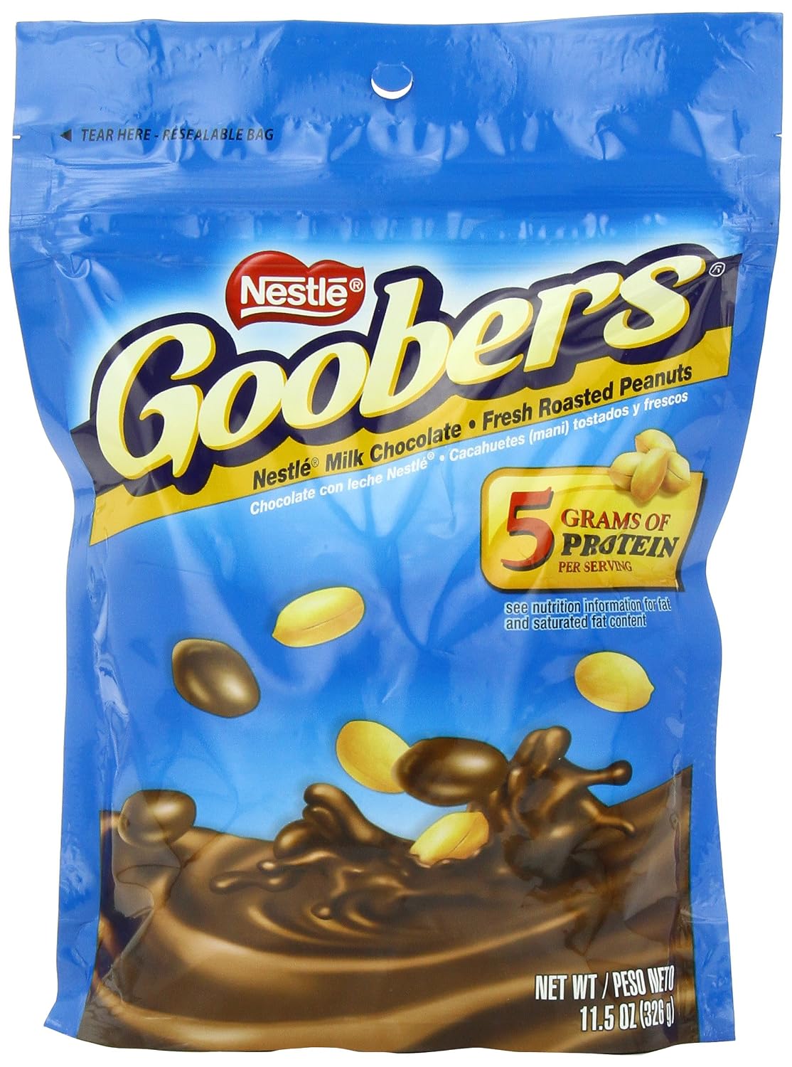 Nestle goobers stand up bag 11.5oz 12ct (028000370282)