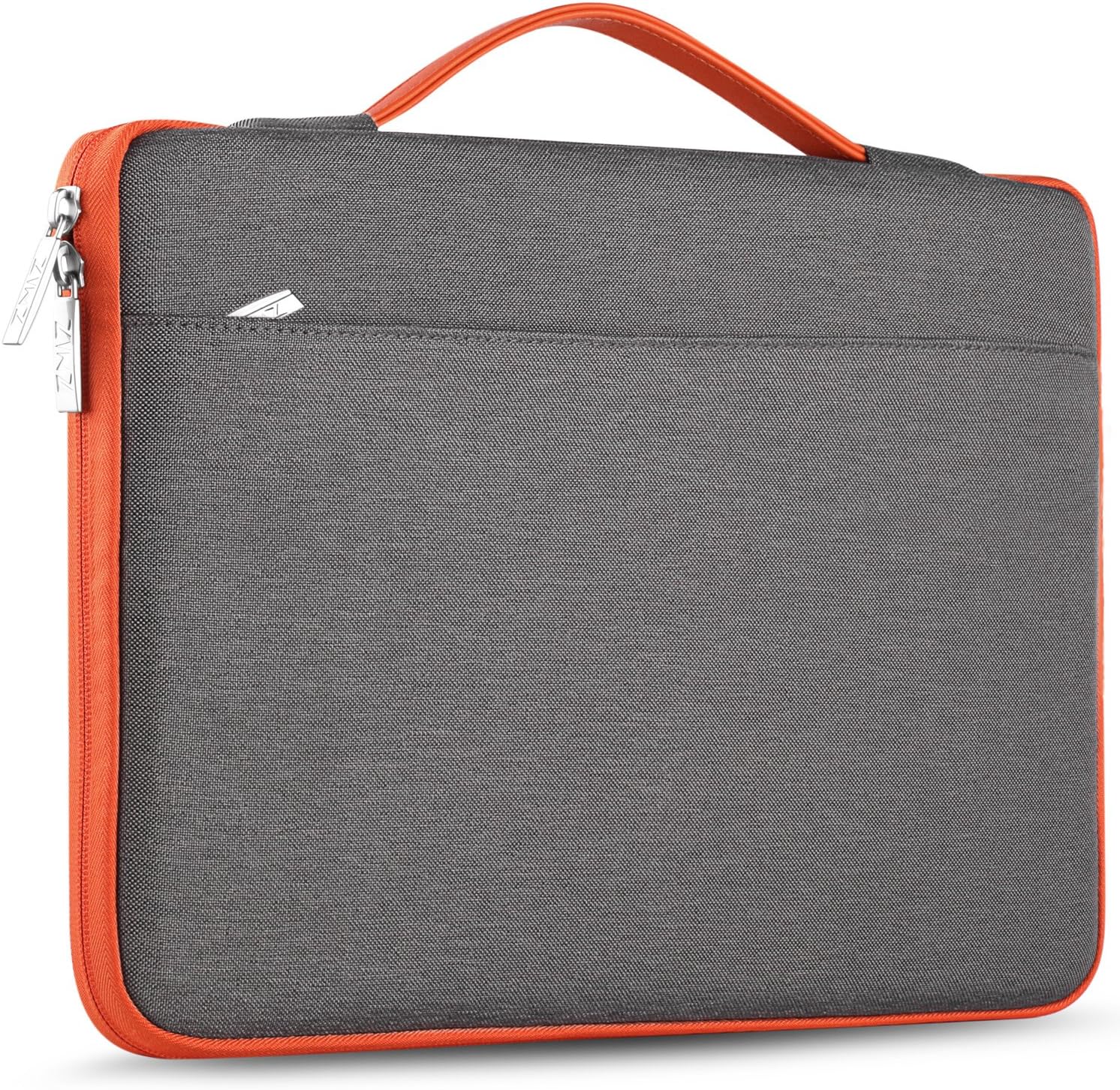 ZINZ Laptop Sleeve 15 15.6 16 Inch Case Briefcase, Compatible MacBook Pro 16 15.4 inch, Surface Book 2/1 15" Super Slim Spill-Resistant Handbag for Most Popular 15"-16" Notebooks, Dark Gray