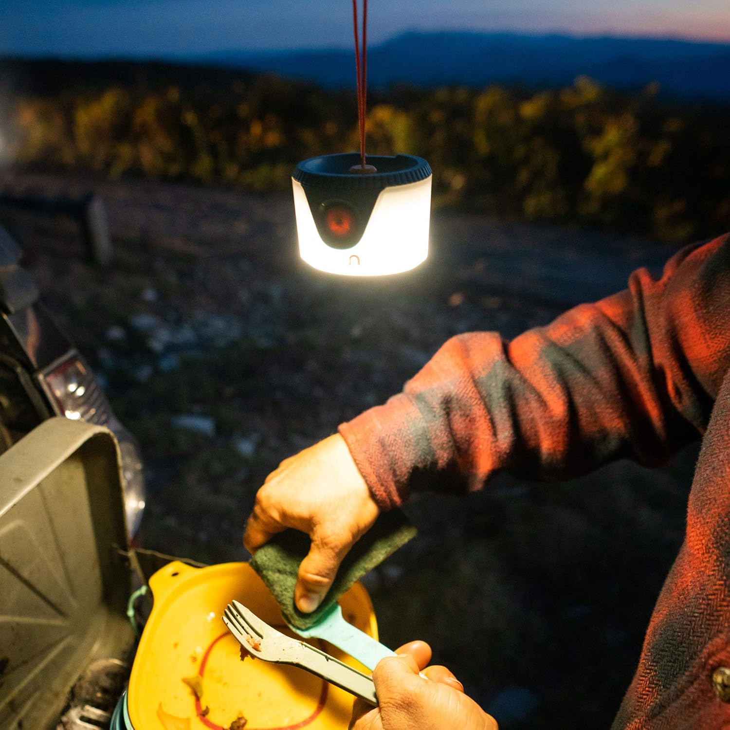 UCO Sprout LED Lantern, 100 Lumen Mini Battery-Powered LED Lantern with Lanyard,Black - Image 3