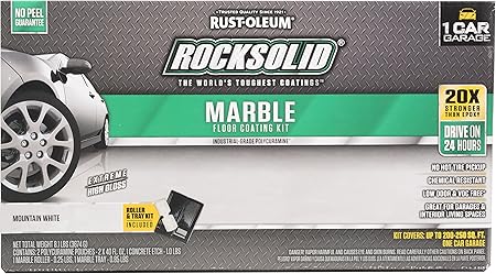 Rust Oleum 306321 Rock Solid Marble Garage Floor Coating Kit