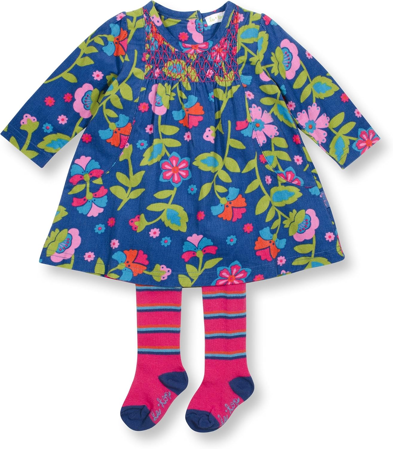 baby girl dress and tights
