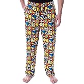 INTIMO Looney Tunes Men's Character Grid Allover Print Sleep Lounge Pajama Pants