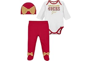 GERBER NFL NFL Baby Girls Nfl Team Footed Pant and Bodysuit Gift Set