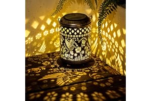 SUNCKET Solar Lanterns Outdoor Hanging Waterproof,Hummingbird Garden Decor Gifts for Women Mom, Solar Lights Metal Decoration Outside for Yard, Patio,Garden,Backyard,Porch
