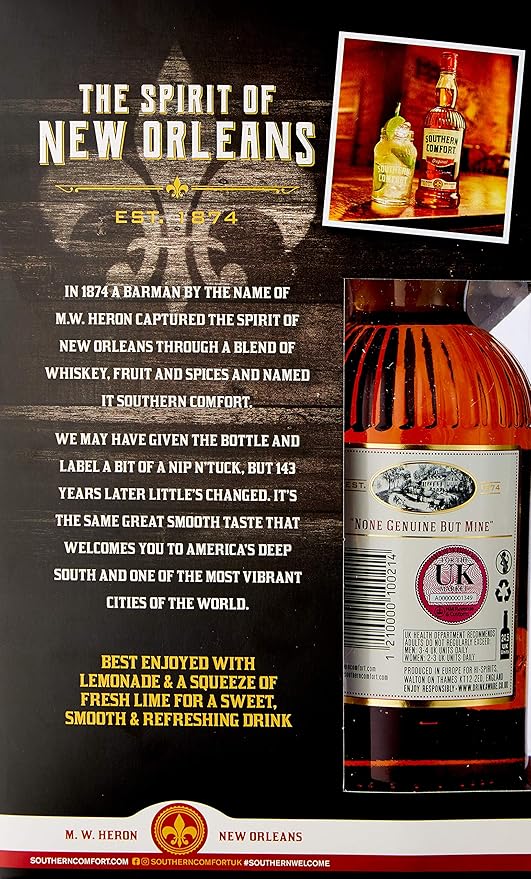 Southern Comfort Original Liqueur Mason Jar Pack 75 Cl Amazon Co