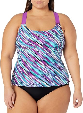 wide strap tankini top