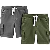 Simple Joys by Carter's Boys Knit Cargo Shorts, Pack of 2