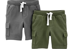 Simple Joys by Carter's Boys' Knit Cargo Shorts, Pack of 2