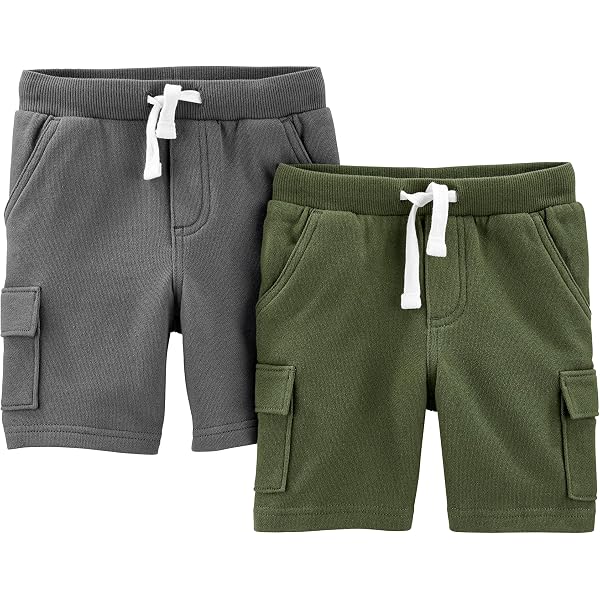 Shorts Bébé Garçon Simple Joys By Carter's - Lot De 2 Shorts En Coton Souple - Taille Normal