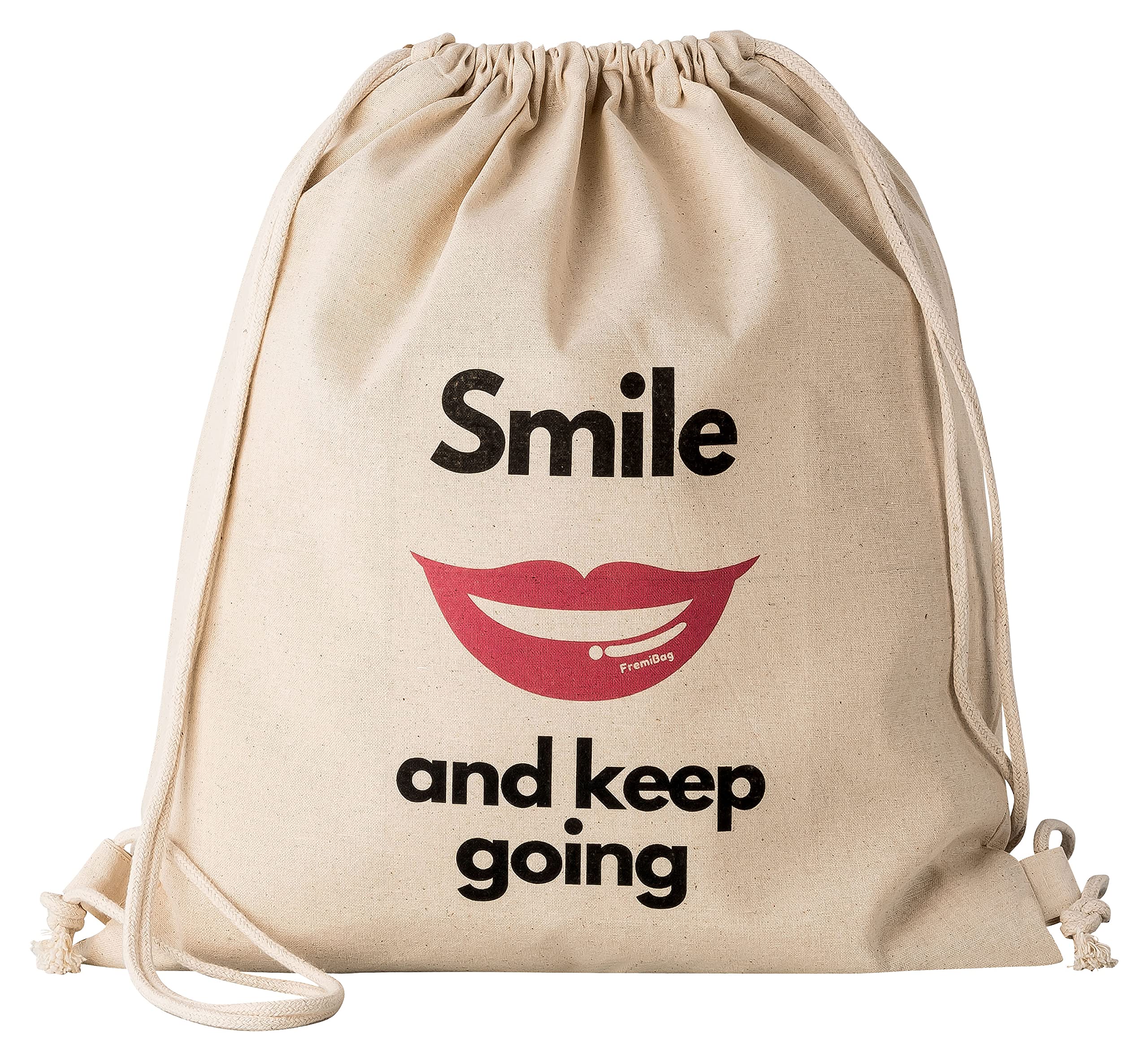 FremiBag Keep_Smiling_Gym Bag