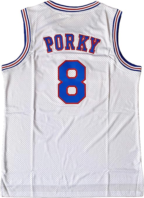 #8 Porky Pig Space Jam Jersey 90s Moive Mens Basketball Jersey Party Shirts: Amazon.com.au: Fashion