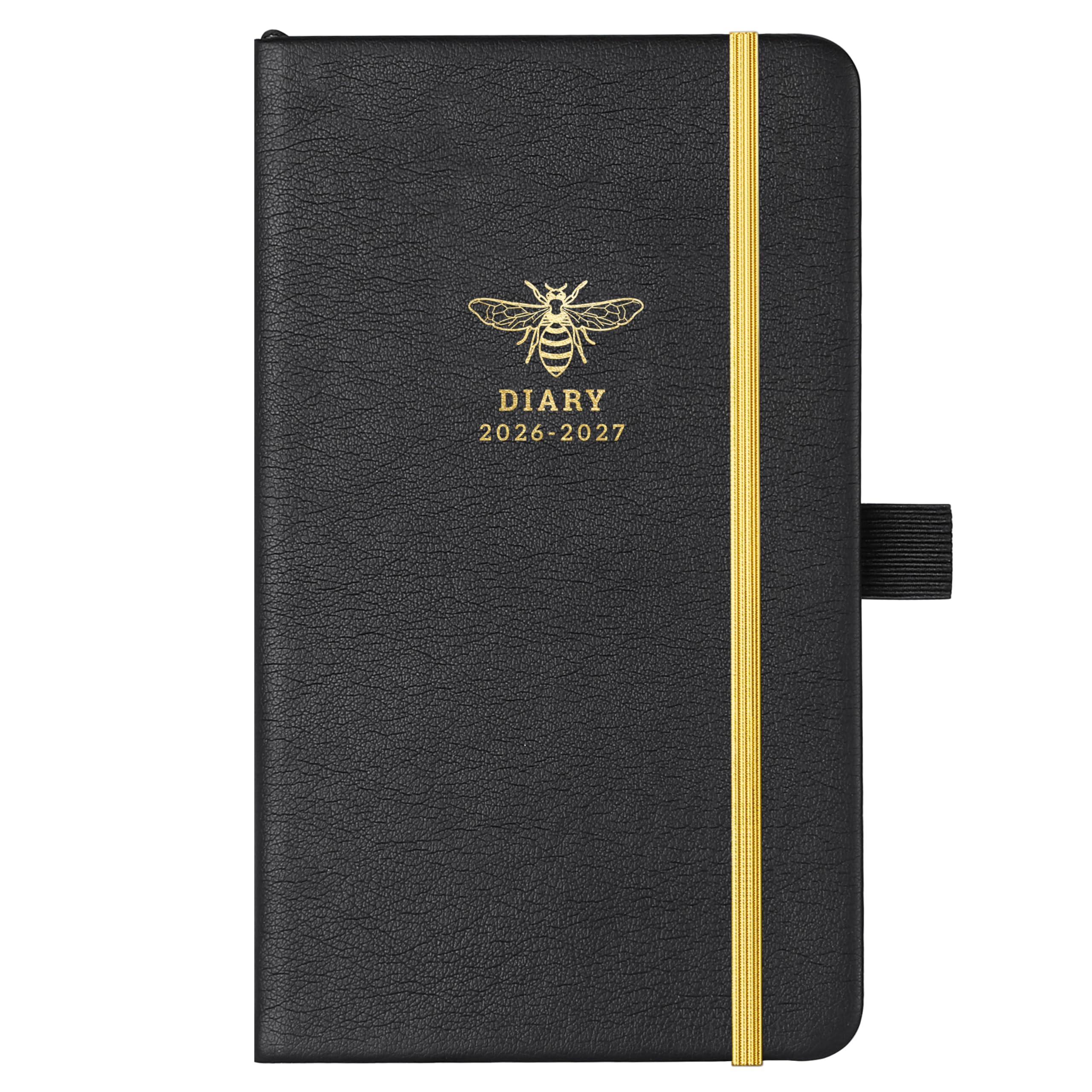 Pocket Diary 2026-2027 - A6 Diary Week to View, Academic Diary 2026-2027 from August 2026 to July 2027, 6.3 x 3.8 Inches, Beautiful Cover with Pen Holder, Inner Pocket, Notes Pages