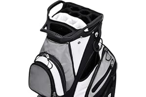 ASK ECHO Premium Golf Cart Bag with 14 Way Full Length Dividers Plus Putter Tube