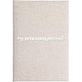 Kate & Milo Linen Pregnancy Journal, Milestone Tracker, Baby Keepsake Book, Gift For Expecting Moms, Sonogram Photo Insert, My Pregnancy Journal, Gender-Neutral Baby Gift, Beige