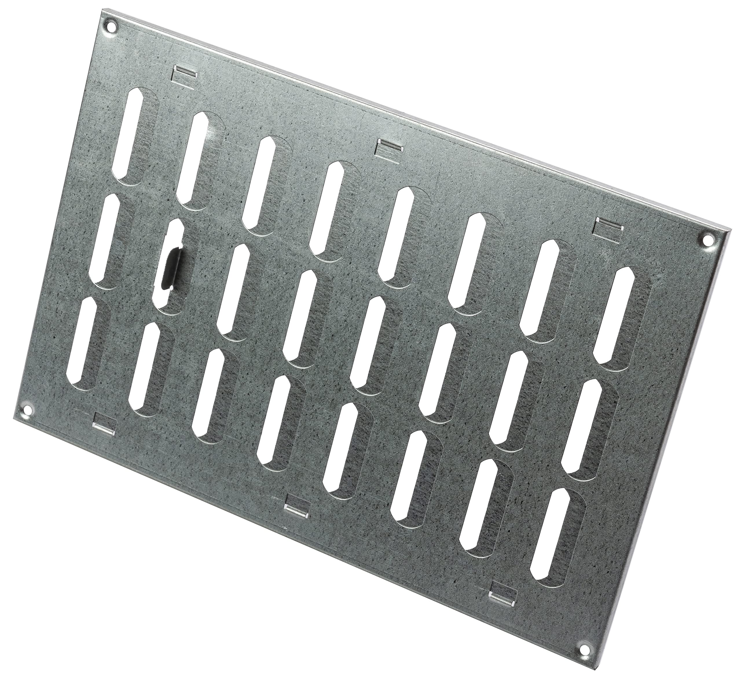 LIRAST 300x200mm Adjustable Air Vent Cover Galvanised Steel - 12x8 inch Wall Air Vent Cover Open Close - Hit and Miss Vent Cover - Air Brick Covers for Outside Walls - Metal Ventilation Grille