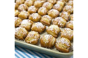 Eastern Standard Provisions One-Timer Soft Pretzel Bites, Fresh Artisanal Mini Pretzels Snack with Gourmet Pretzel Salt, 100-Count (4 Bags)