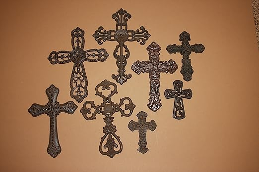Amazon Com Spanish Mission Style Wall Decor Cast Iron Wall Cross