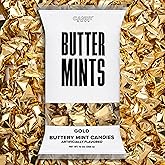 Candy Envy - Gold Foil Wrapped Buttermints - 13 oz. Bag - 100 Individually Wrapped Candy Mints