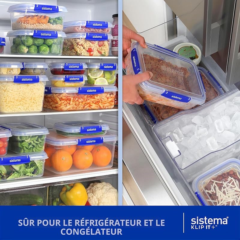 KLIP IT PLUS Boîtes de Conservation Alimentaire, Lot de 6