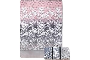 HYSEAS Picnic Outdoor Blanket, Waterproof Foldable 60"x79" with Carry Strap Blanket, 3-Layer Outdoor Picnic Mat for Beach, Camping, Grass Lawn Park, Ideal Couples Gift, Checkered Pattern