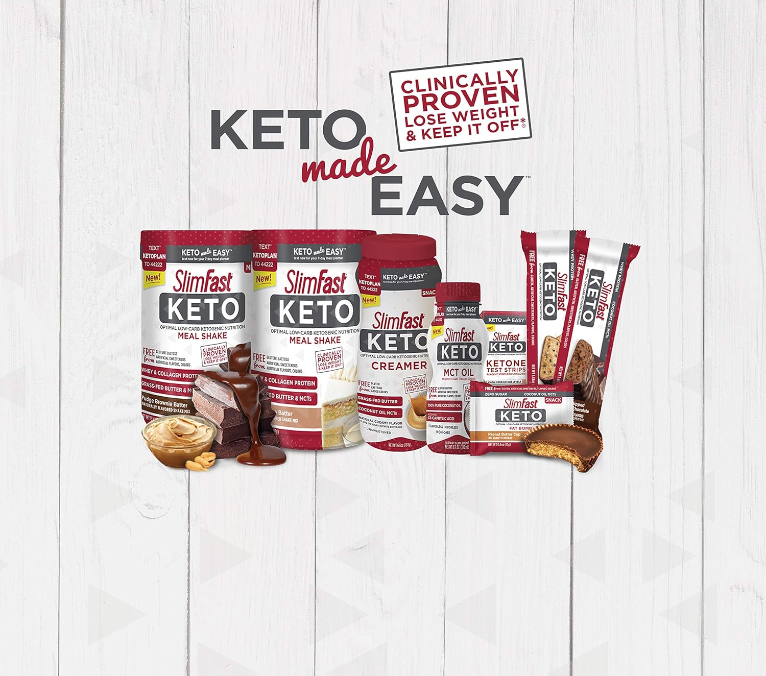 SlimFast Keto Ketone Test Strips -100 Count Box - Pantry Friendly: Health & Personal Care