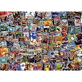 Toynk Video Game Box Collage Puzzle | Jigsaw Puzzle 1000 Pieces for Adults &amp; Kids | Interactive and Fun Brain Teaser for Retro Gaming Enthusiast Featuring Classic PlayStation Box Art | 28x20 Inches