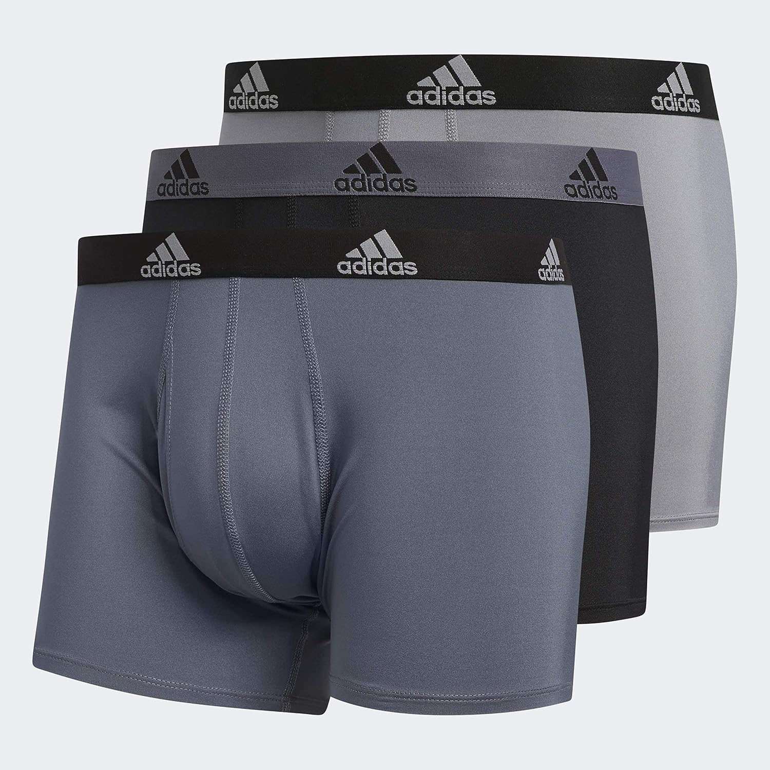 adidas Men's Climalite Trunks Underwear (3 Pack): Clothing