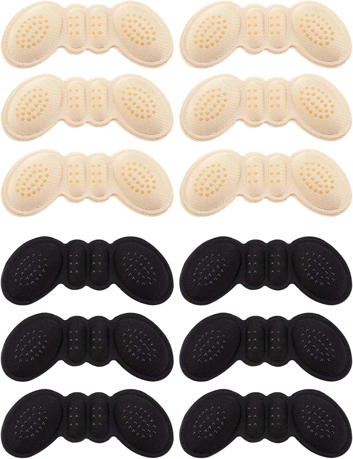 Hotop 6 Pairs Heel Cushion Pads Heel Shoe Grips Liner Self-adhesive Shoe Insoles Foot Care Protector (Multicolor): Health & Personal Care