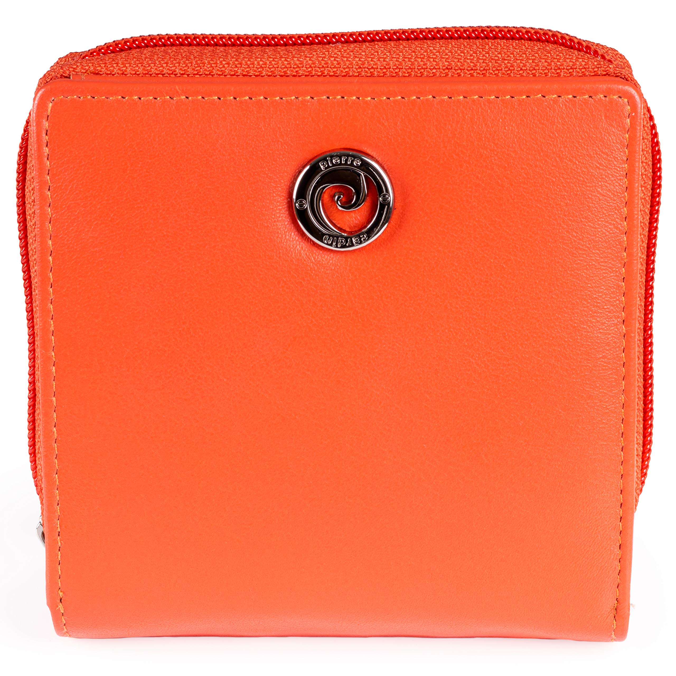 Pierre Cardin Women's Genuine Leather Purse - Nappa Soft, Smooth, Durable & Crease Proof Bi-Fold Ladies (Peach Echo)