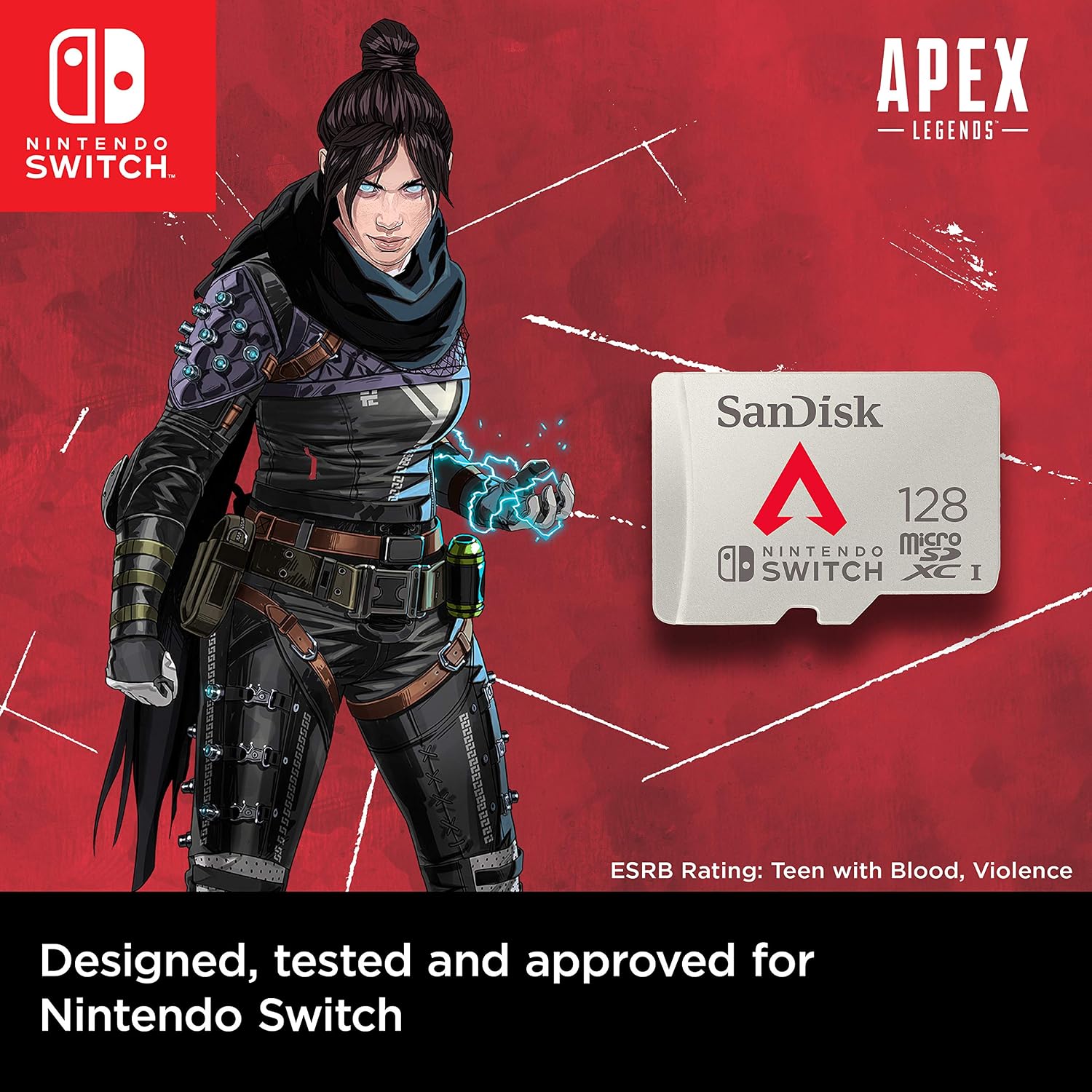 SanDisk 128GB microSDXC card for Nintendo Switch consoles Nintendo Licensed Product, Apex edition, up to 100 MB/s - Image 4