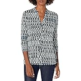 NIC+ZOE Women's Batik Stripe Top