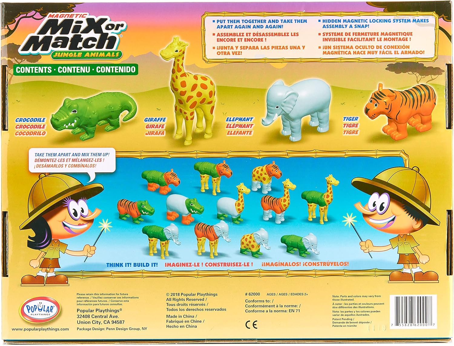 popular playthings magnetic animals