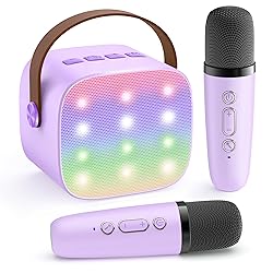 YLL Mini Karaoke Machine with 2 Wireless