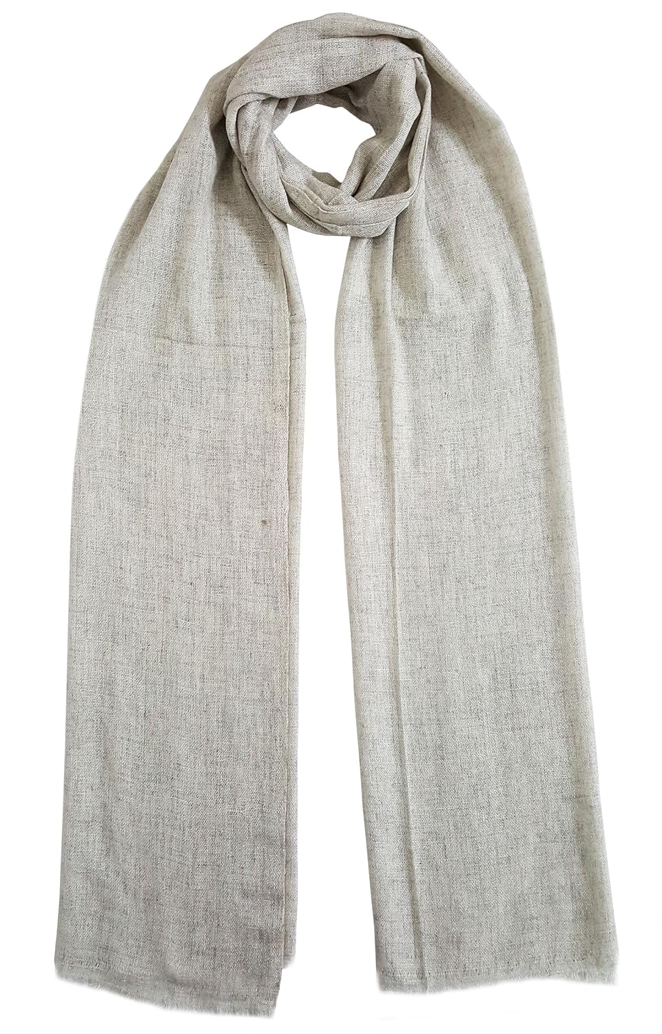 mehrunnisa handcrafted cashmere pure wool stole / large scarf - unisex