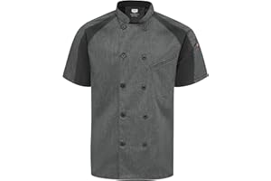 Red Kap mens Airflow Raglan Chef Coat With OilblokChef's Jacket