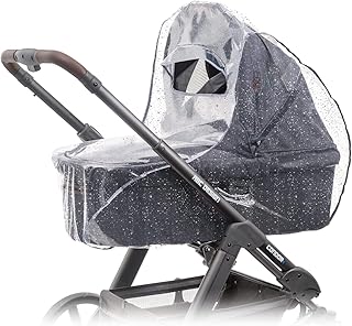 Zamboo Universal Komfort Regenschutz für Kinderwagen/Babywannen - gute Luftzirkulation, Sichtfenster mit Vordach, Schadstofffrei