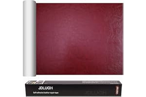 JDLUGH Sofa Leather Repair Patch Tape, Large Self Adhesive Couch, Car Seat, Office Chair, Leather Furniture, Vinyl Repair Patch Kit for Furniture (15x60 Inch, Red Wine)