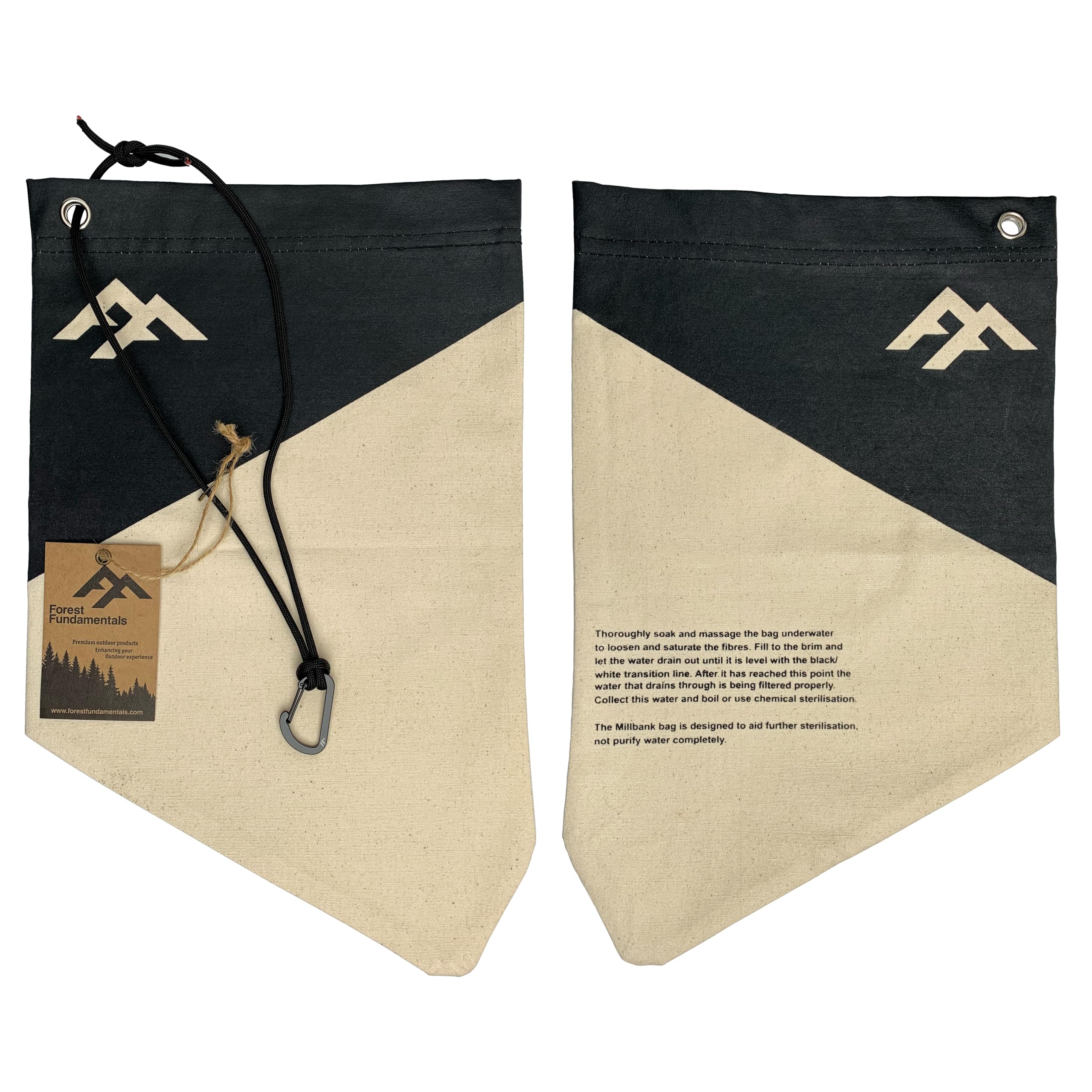Millbank Bag | Water Filtration Bag | Bushcraft, Survival, Military | Handmade Bag in UK | Forest Fundamentals™