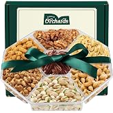 Nuts gift Basket, a Variety of Freshly Roasted Nuts | Beautifully Packaged Gift Baskets for Woman, Christmas Holiday Gift Basket for Him