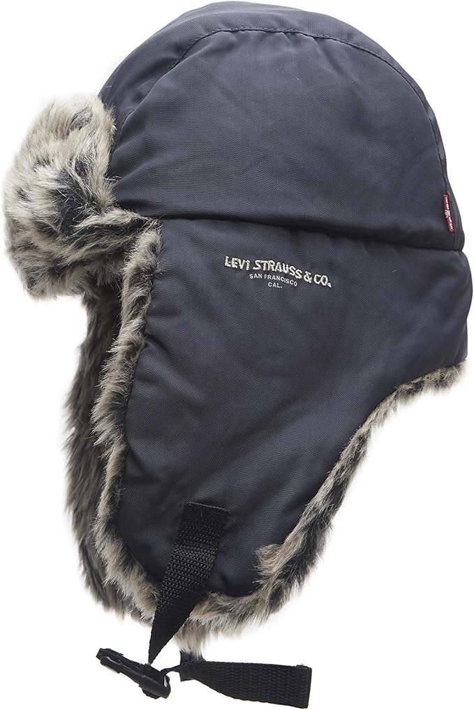 Levi's Men's Trapper Cold Weather Hat, Navy, S/M Buy Online at Best