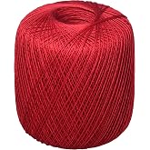 Coats Crochet Red Heart Classic Crochet, Thread Size 10, Victory Red